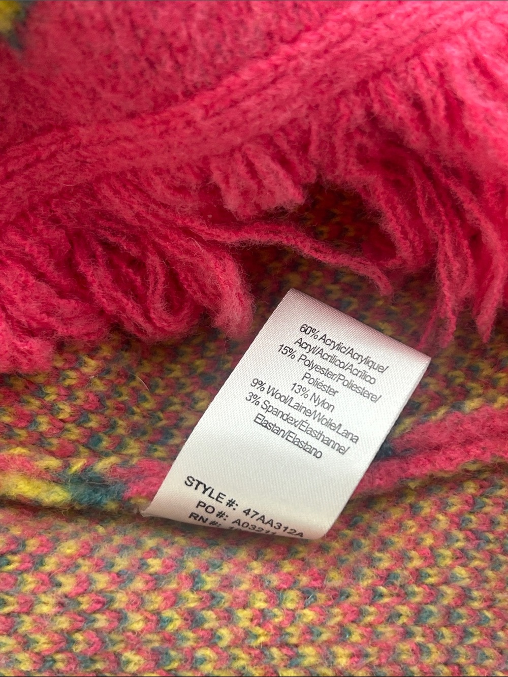 Hale Bob Bright Pink Alessandra Cardigan Size Large EUC - Picture 8 of 8